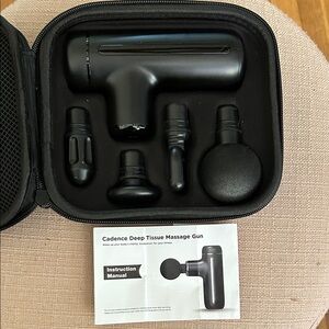 Cadence Deep Tissue Massage Gun in Black